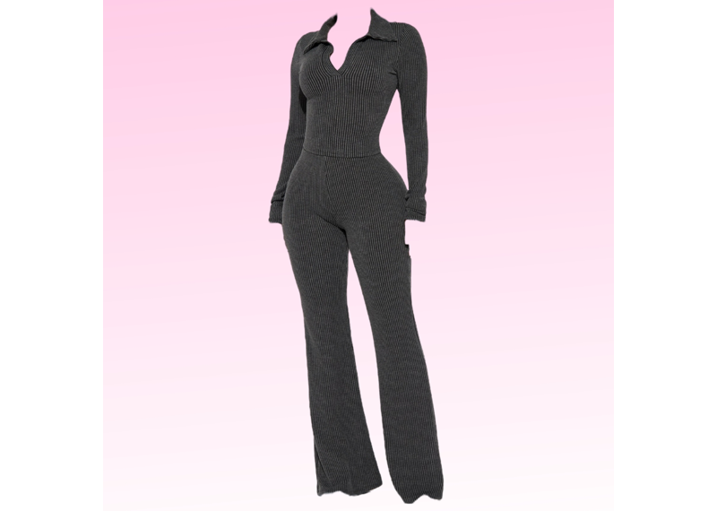 So Ribbed Two-Piece Set