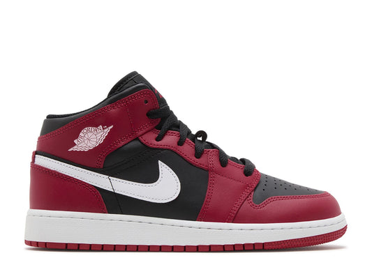 Air Jordan 1 Mid GS Gym Red Black White