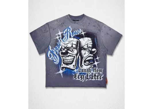 Laugh Now Cry Later Tee Washed Grey
