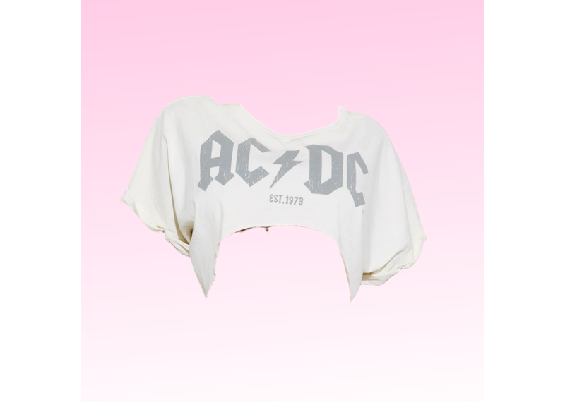 ACDC Washed Cropped Shirt