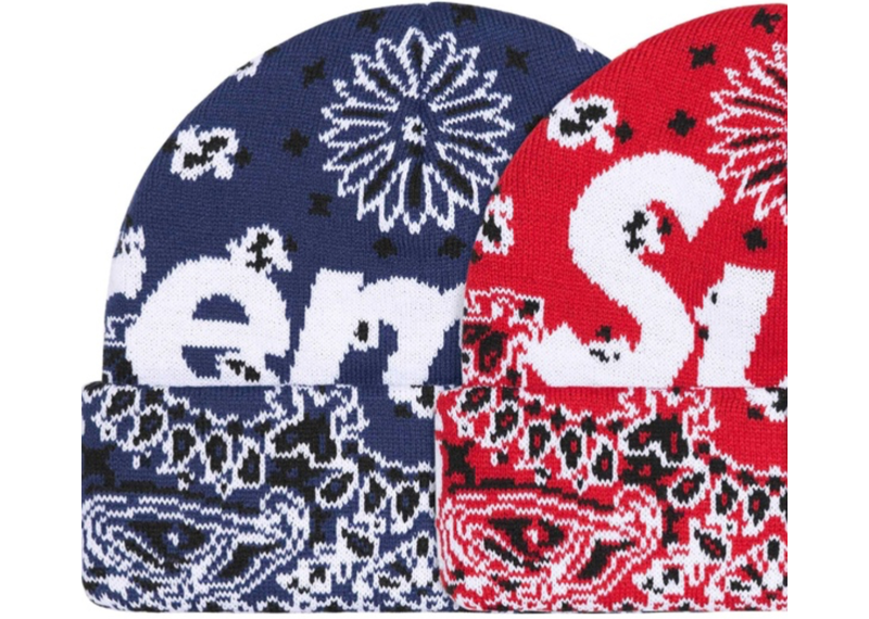 Supreme Bandana Big Logo Beanie