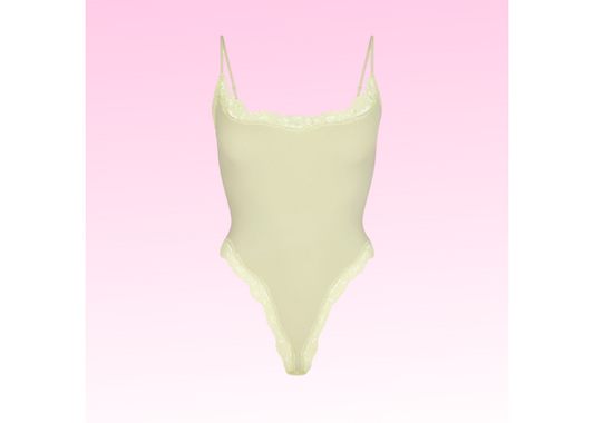 SKIMS Fits Everybody Lace Bodysuit- SAGE