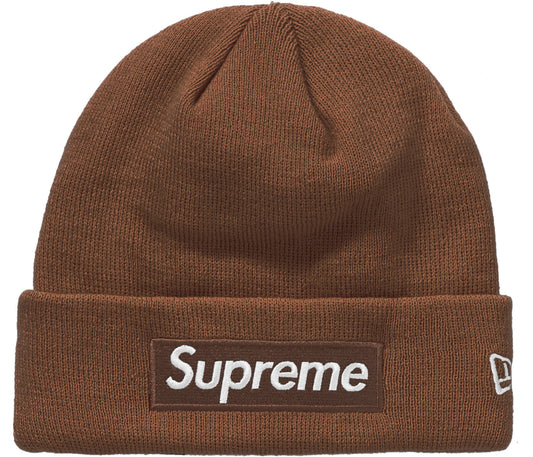 Supreme New Era Box Logo Beanie (FW21) Dark Brown