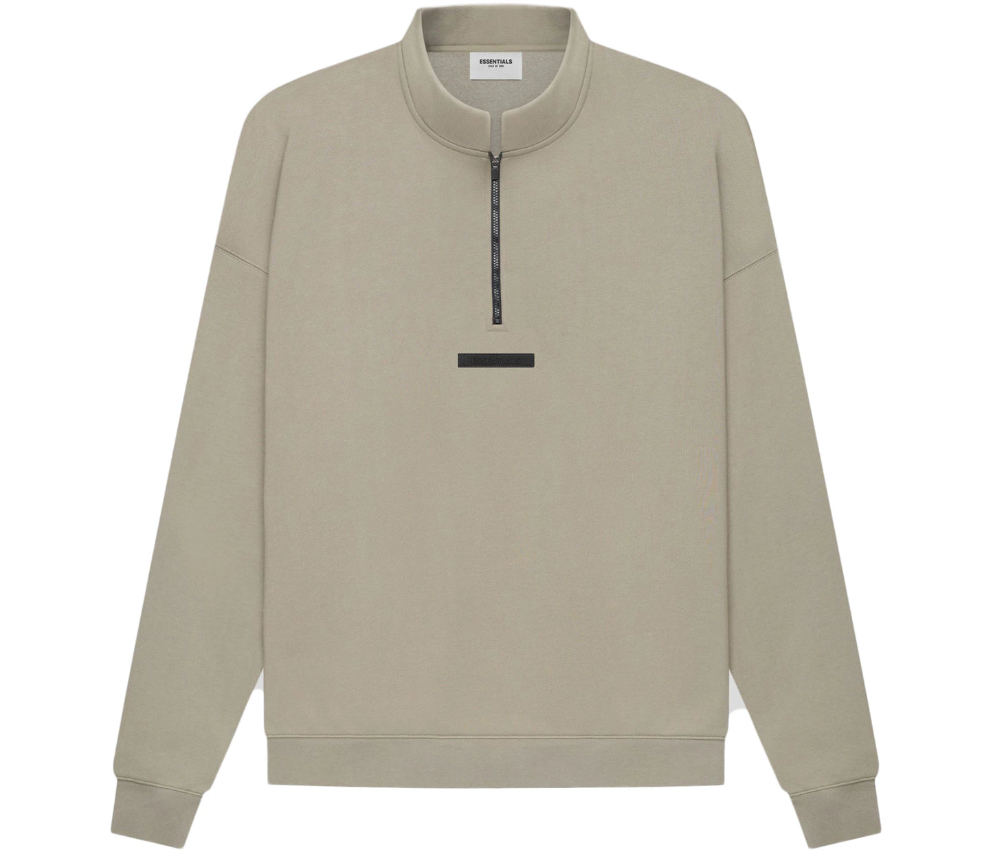 Fear of God Essentials Half Zip Sweater Moss/Goat