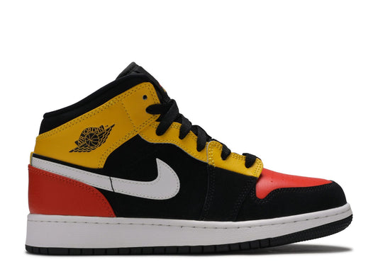 Air Jordan 1 Mid SE GS Amarillo Team Orange