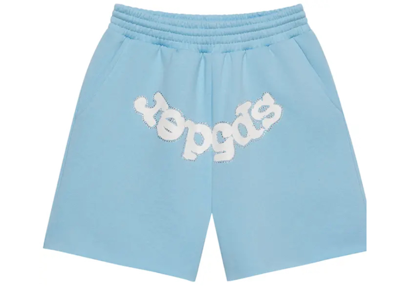 Sp5der OG Web Sweatshort Sky Blue
