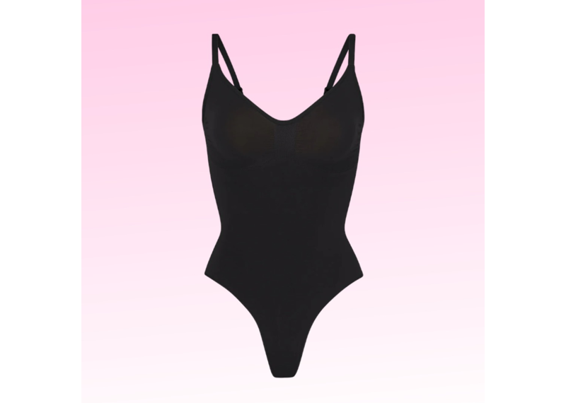 Onyx Seamless Sculpt Thong Bodysuit