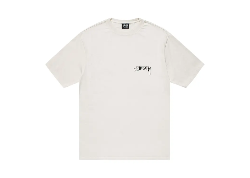 Stussy Arachnid Pigment Dyed Tee Natural