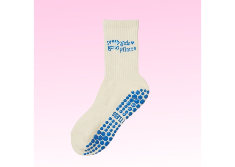 Pilates Girl Grip Socks - French Blue