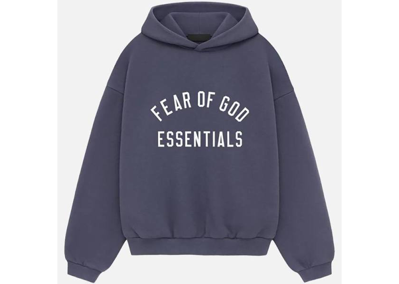 Kids Essentials Fear of God Hoodie Marine