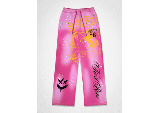 Never Give Up 86 Baggy Pants “Pink”