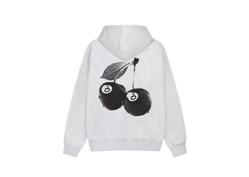 Stussy Cherries Hoodie Ash Heather