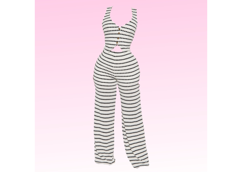 Summer Striped Pant Set