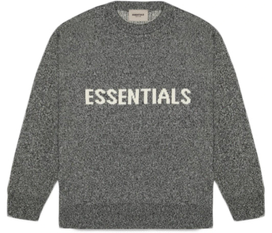 Fear of God Essentials Knit Sweater Grey Melange
