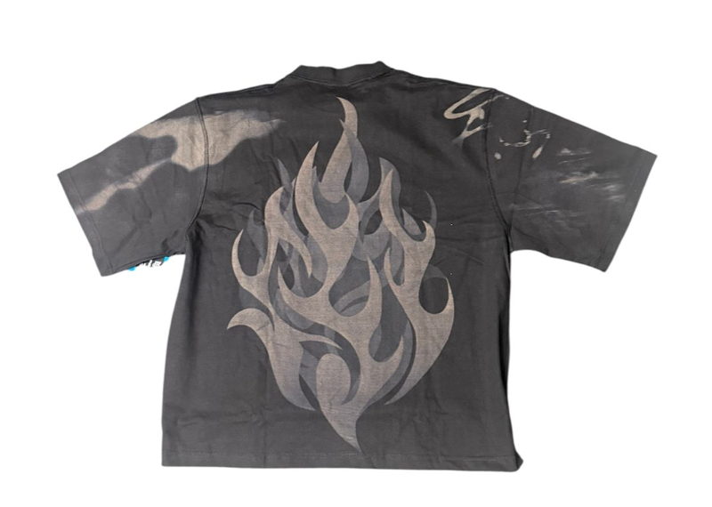Flame Back Boxy Tee