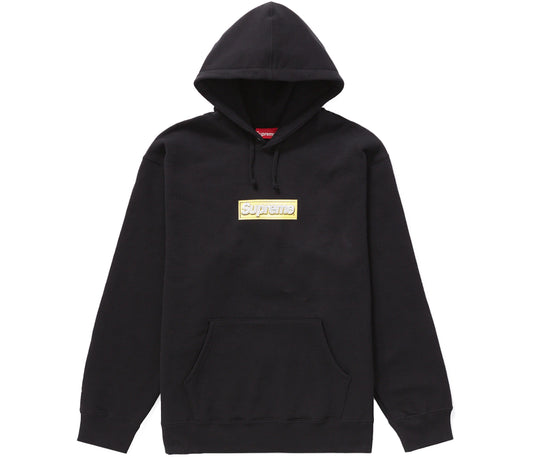 Supreme Bling Box Logo Hooded Sweatshirt Black