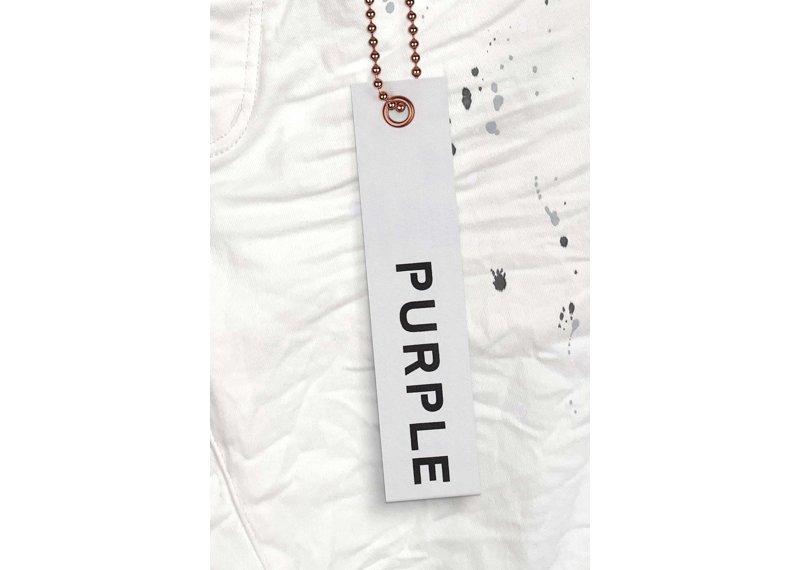 Purple Jeans Optic White Paint Blowout