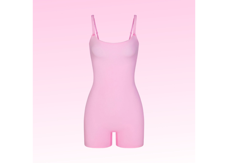 SKIMS Fits everybody picot romper- BUBBLE GUM