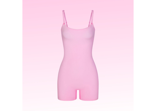 SKIMS Fits everybody picot romper- BUBBLE GUM