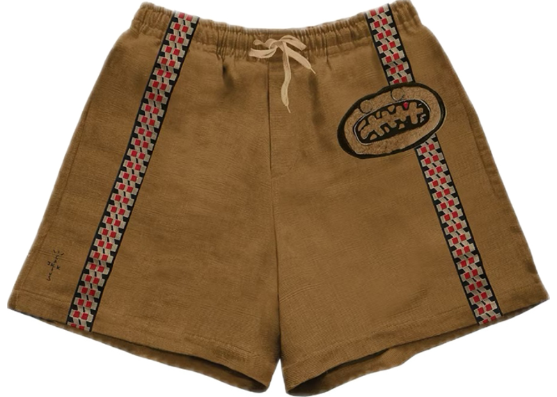 Travis Scott Stripe Short Brown