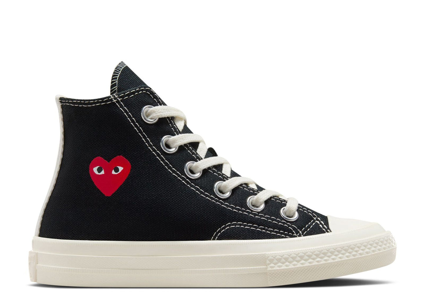 Comme des Garcons PLAY x Chuck 70 High PS Single Heart - Black