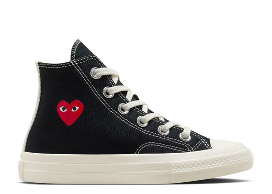 Comme des Garcons PLAY x Chuck 70 High PS Single Heart - Black