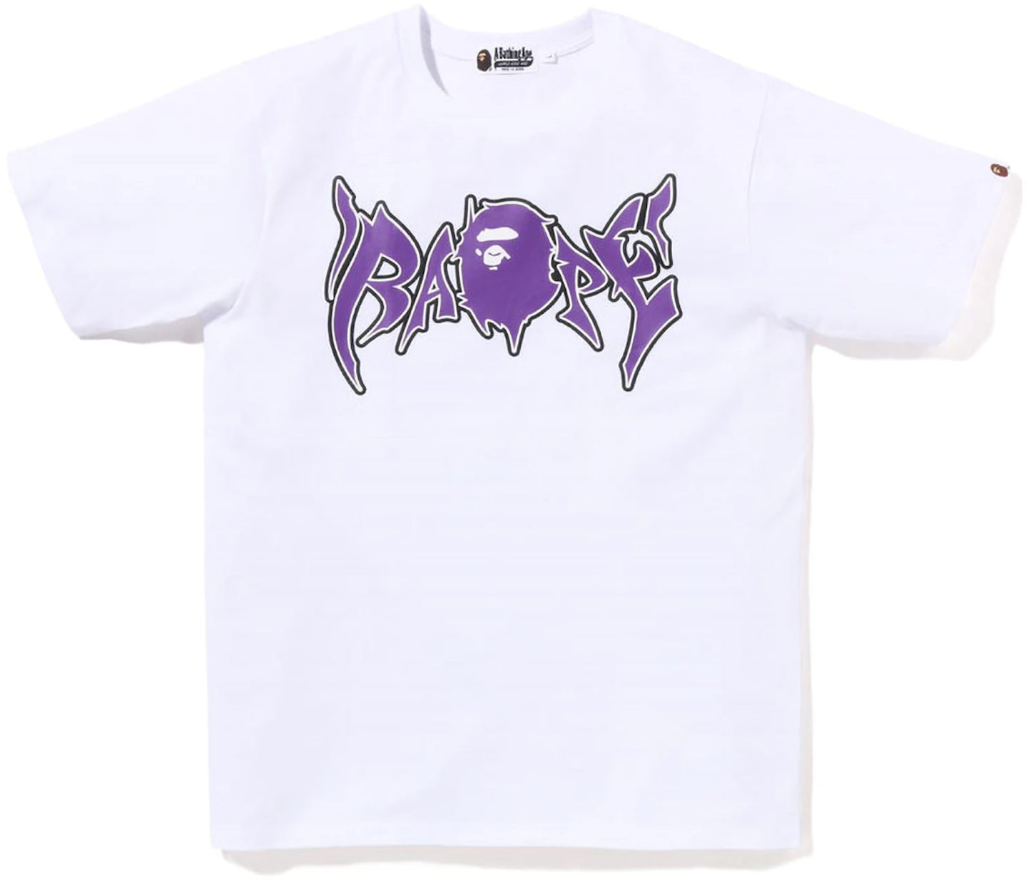 BAPE Graffiti Tee White Purple