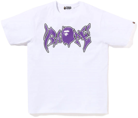 BAPE Graffiti Tee White Purple