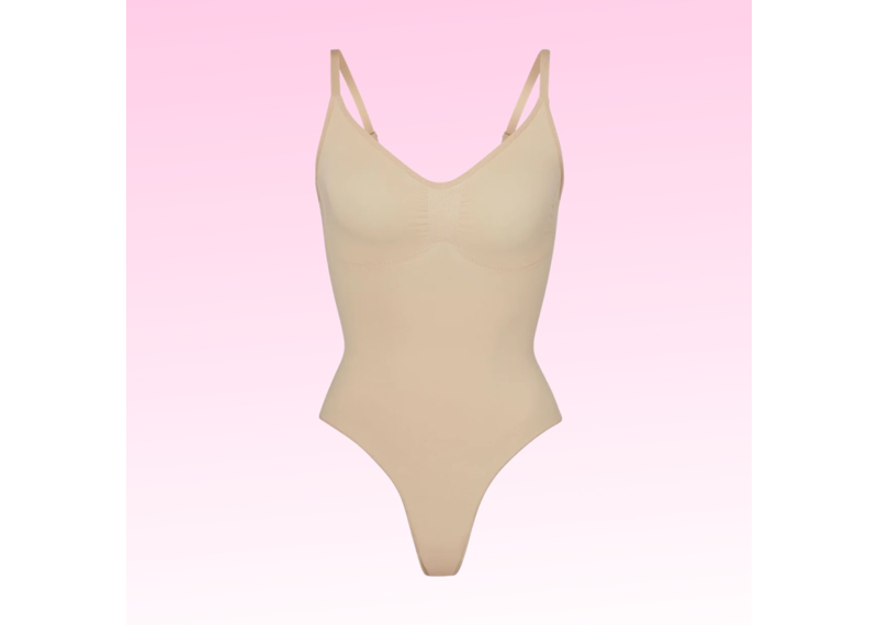 SKIMS Seamless Sculpt Thong bodysuit- Mica