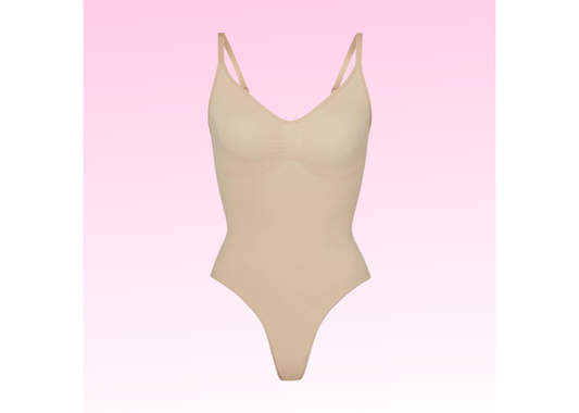SKIMS Seamless Sculpt Thong bodysuit- Mica