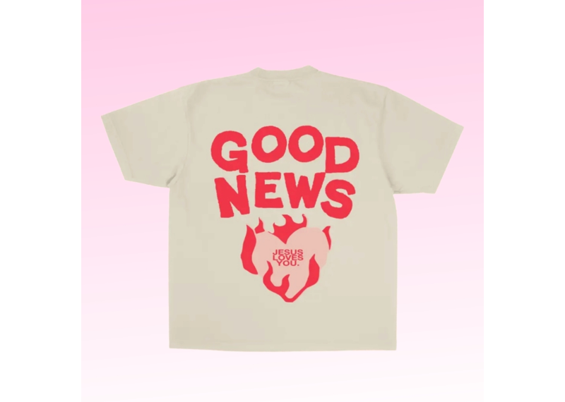 JLY Good News Tee - Sand