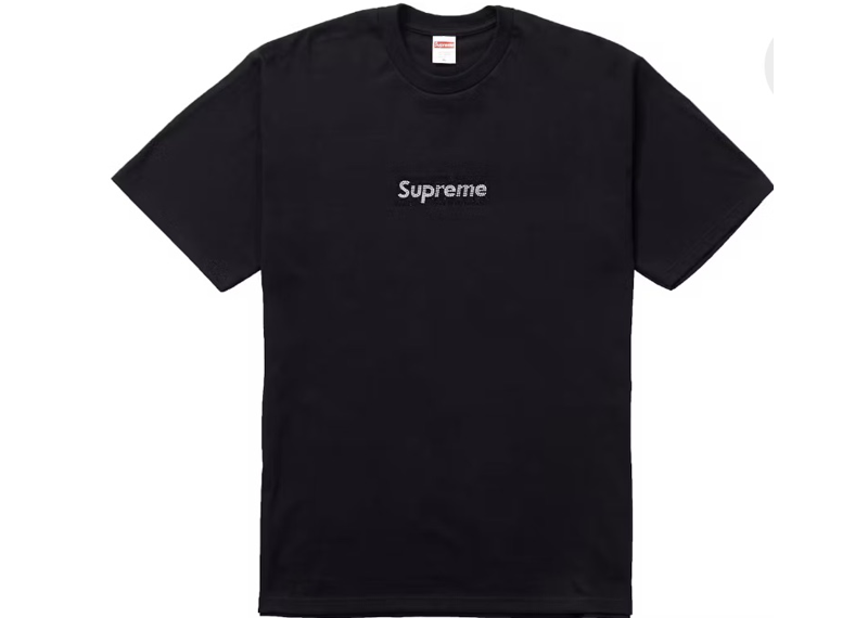 Supreme Swarovski logo tee