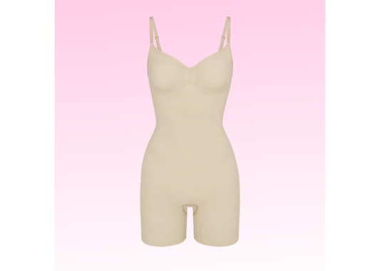 SKIMS Sand Mid Thigh Bodysuit