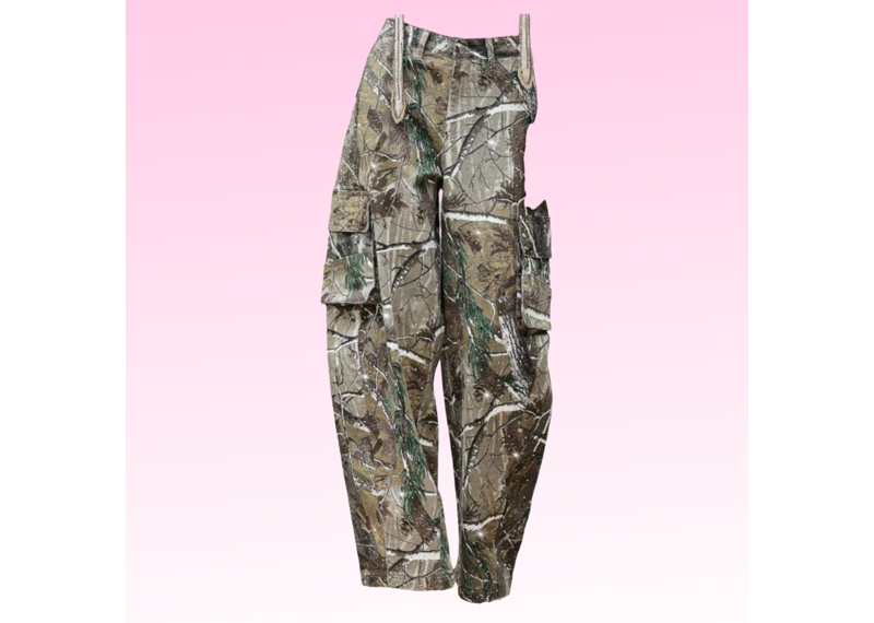Rhinestone Camo Cargo Jeans