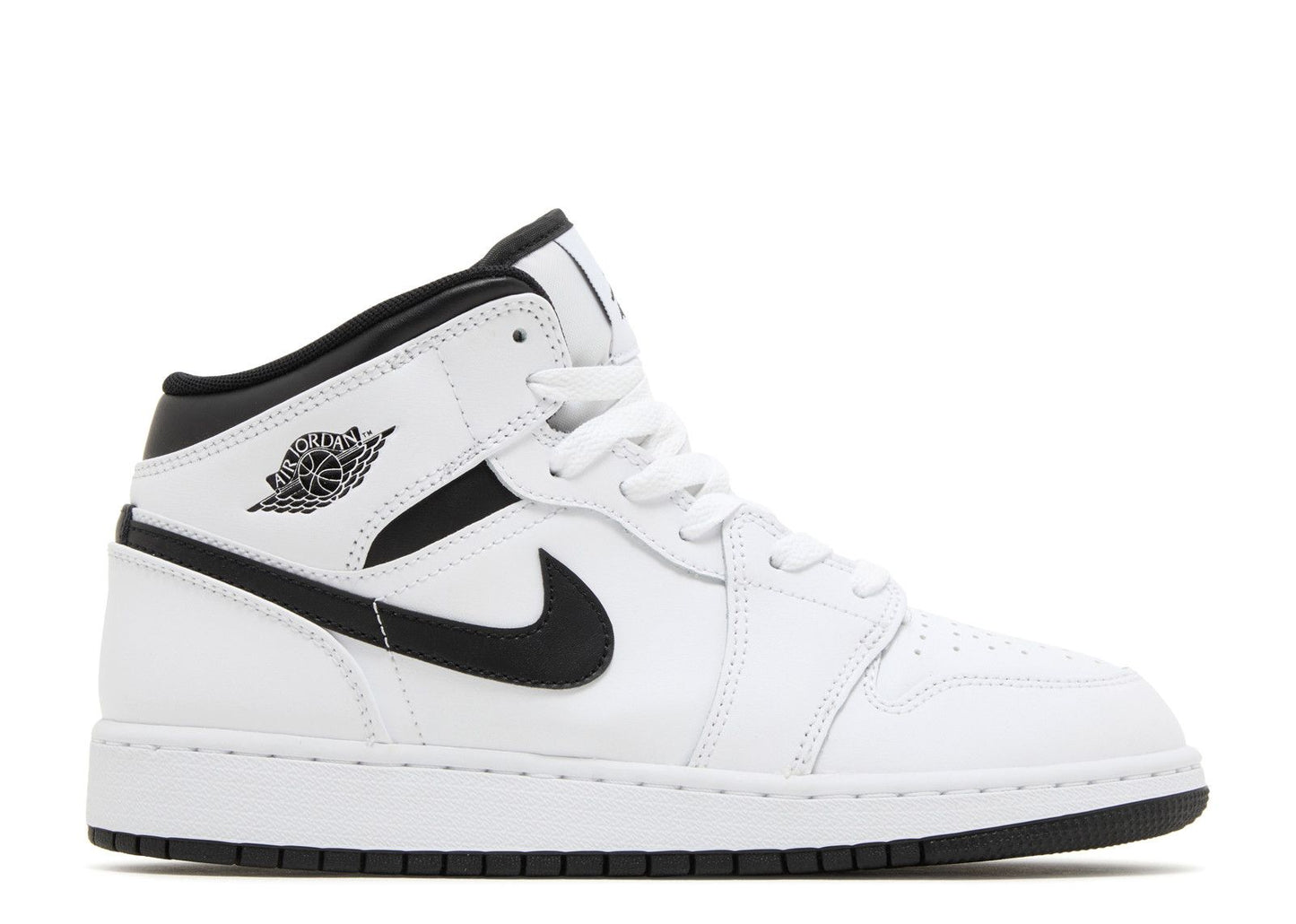 Air Jordan 1 Mid GS White Black