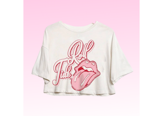 Rolling Stones Roll Tide Cropped Tee