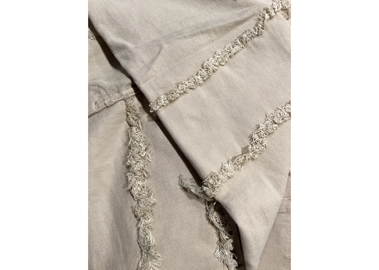 Slim Straight Layered Denim Twill Pants