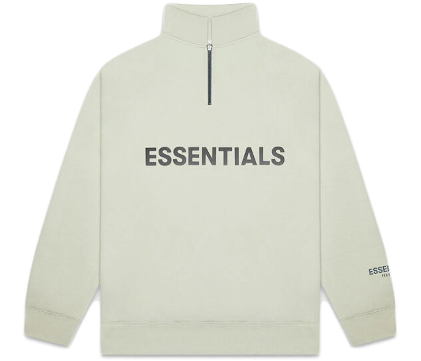 Fear of God Essentials Half Zip Pullover Sweater Alfalfa Sage