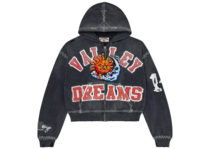 Vale Forever Sunny Zip Up Black