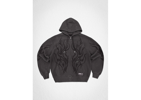 Black Shadow Flame Hoodie