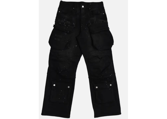 Baggy Utility Cargo Pants Triple Black