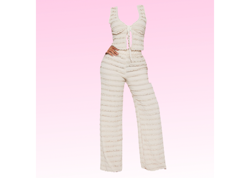 So Dreamy Ruffled Textured Set