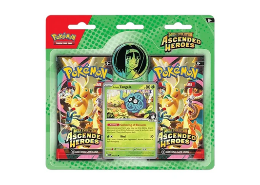 Pokemon Cards Mega Evolution Ascended Heroes - ERIKAS TANGELA BLISTER PACK