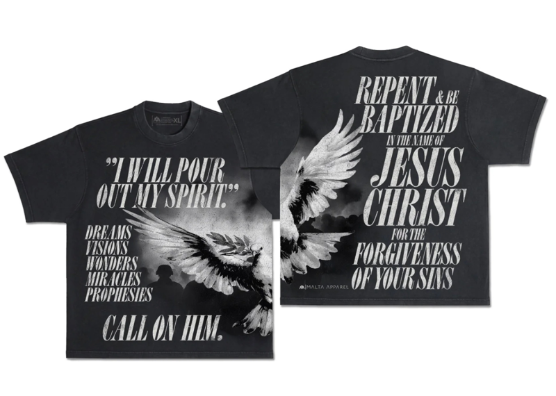 Holy Spirit Wrap Around Tee Dove
