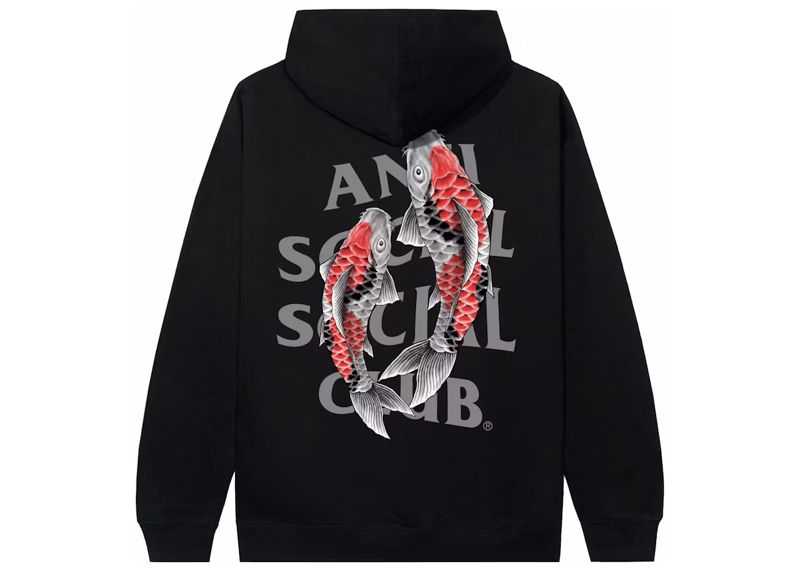 Anti Social Social Club Hoodie Koi Garden