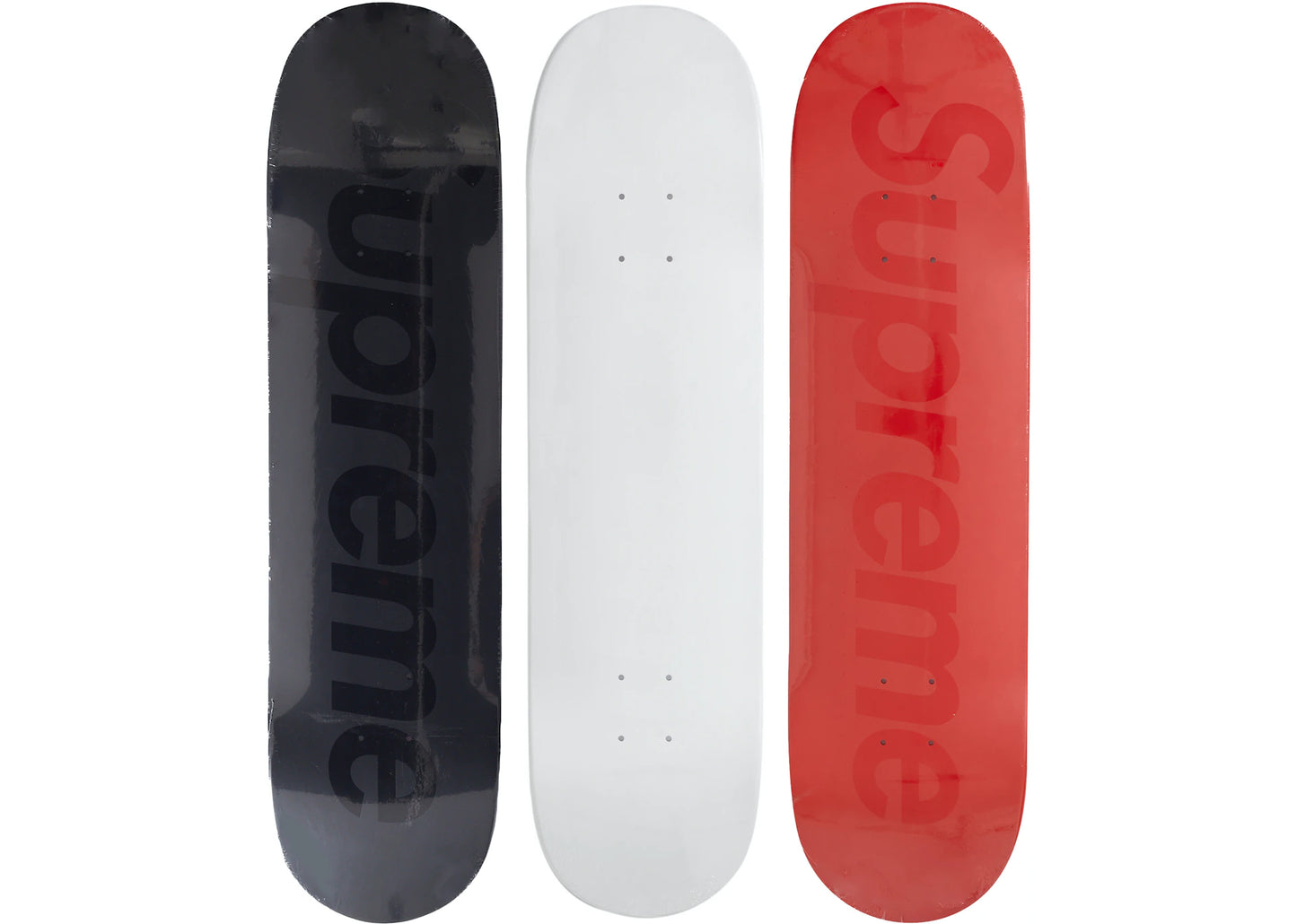 Supreme Tonal Box Logo Skateboard Deck Set Multicolor