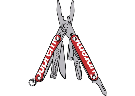 Supreme Leatherman Squirt PS4 Multitool Red