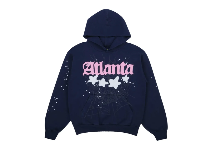 Sp5der Atlanta Hoodie Navy