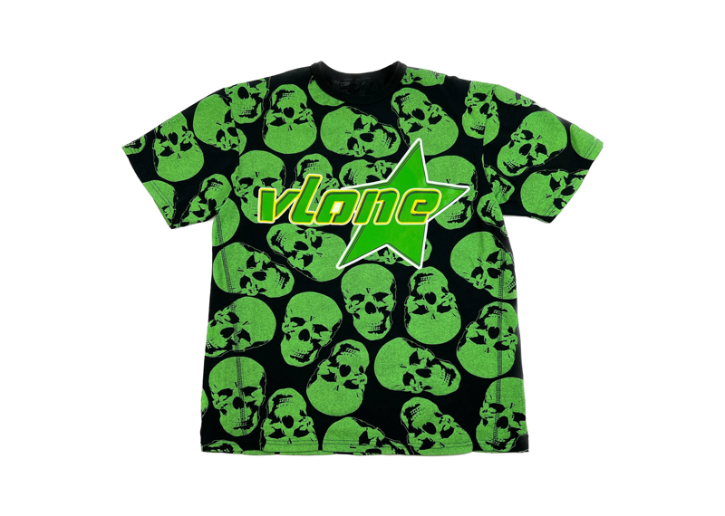 Vlone Crypt Tee - Black/Green/Yellow
