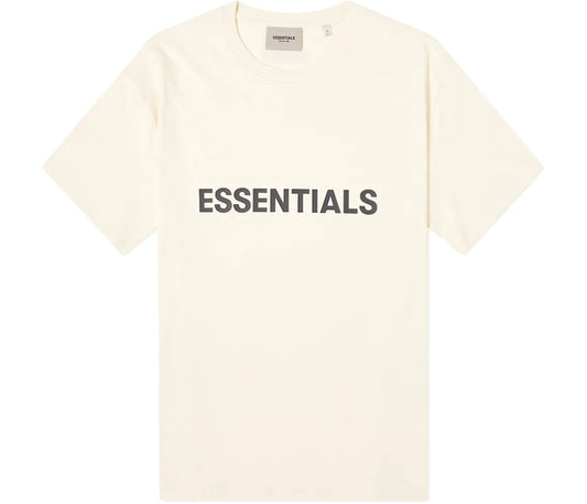 Fear of God Essentials Boxy T-Shirt Applique Logo Butter Cream